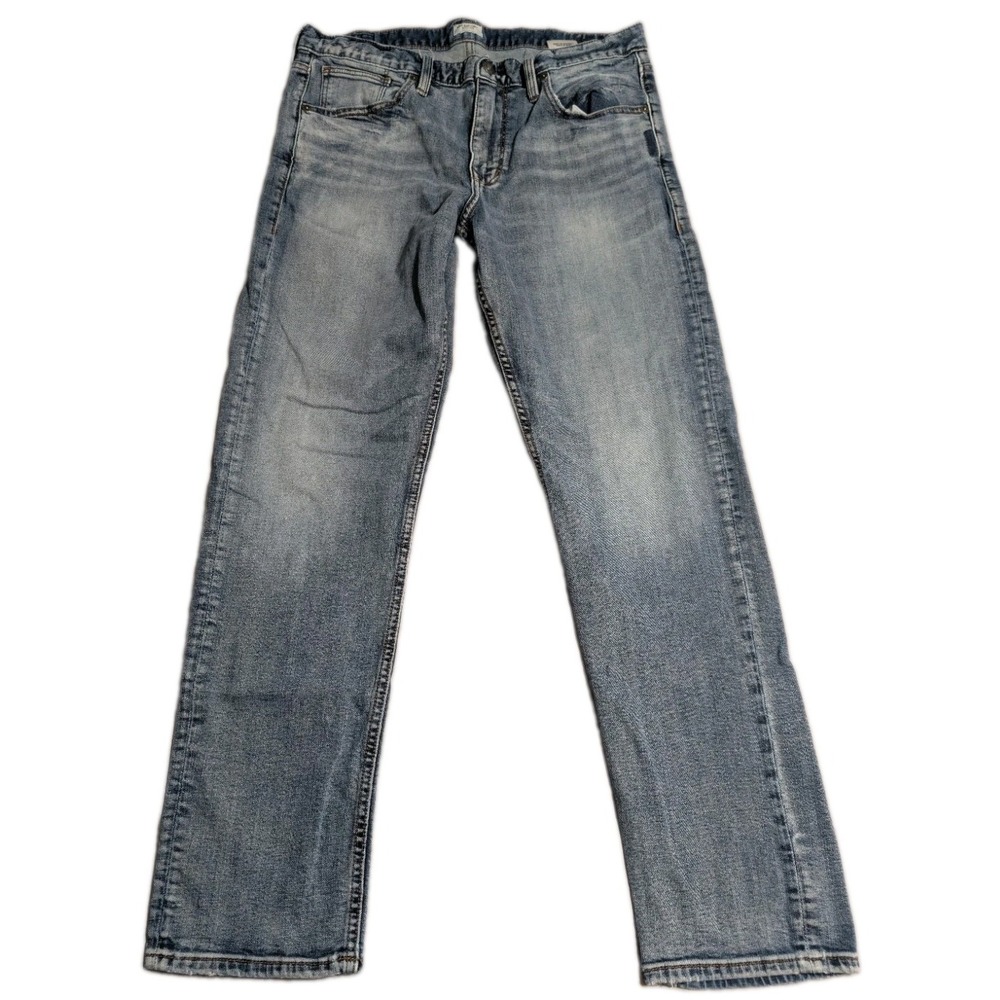 Silver Jeans Co Machray Jeans Mens 32x30 Light Wash Straight Leg Stretch Denim